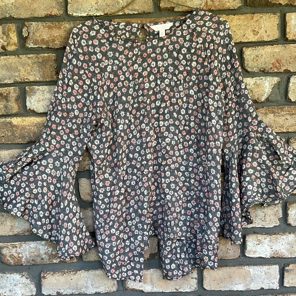 LC Lauren Conrad Floral Blouse